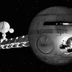 Spaceship from the movie A Space Odyssey 2021 by Stanley Kubrick