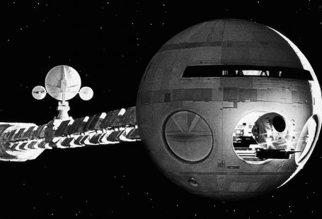 Spaceship from the movie A Space Odyssey 2021 by Stanley Kubrick